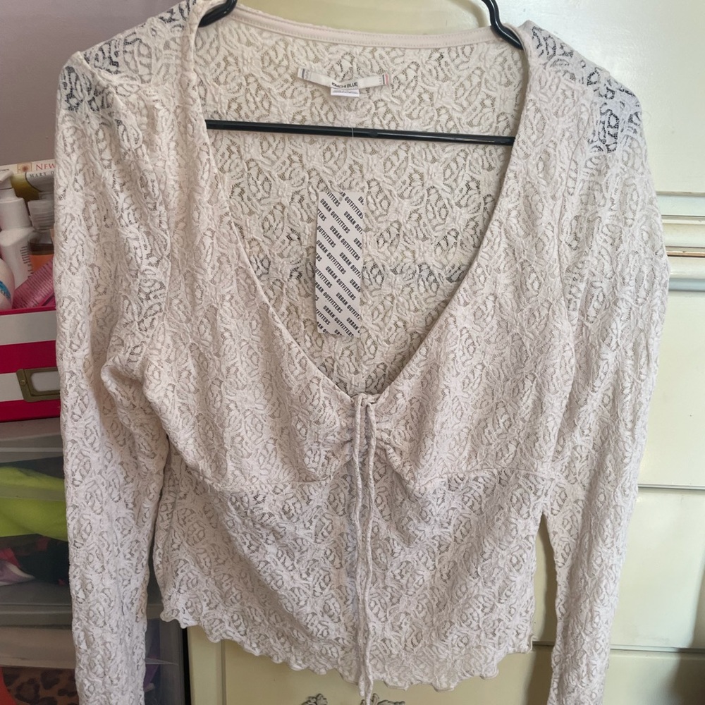Kimchi Blue cream lace top